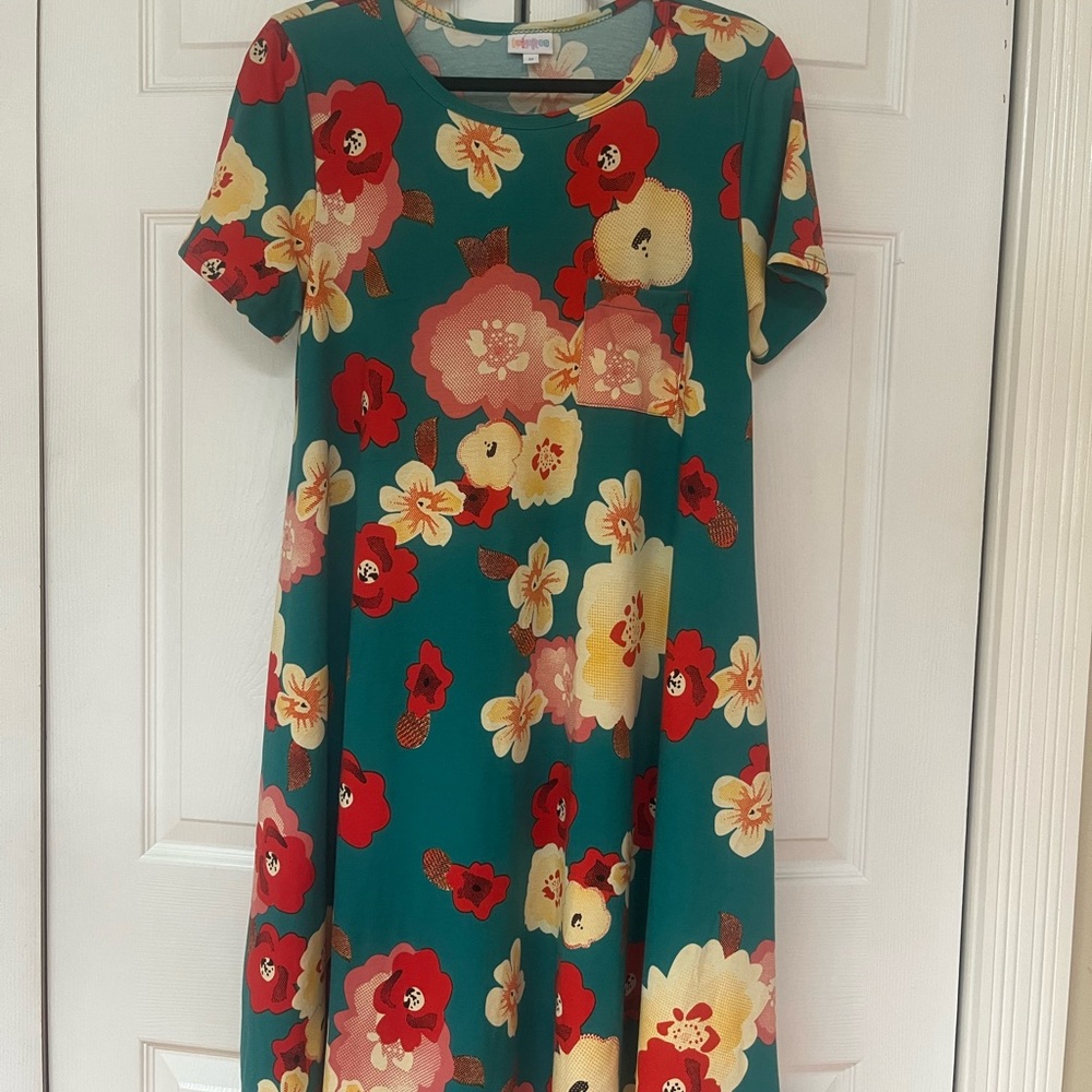 LuLaRoe Carly M Flower Swing Dress